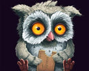 Owl with a cookie Paint By Numbers Kit