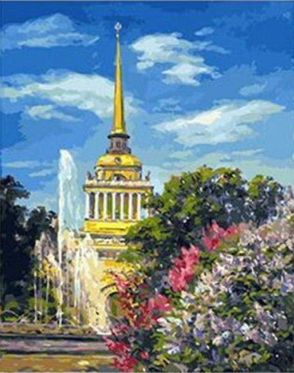 Pagoda in Asia Paint By Numbers Kit