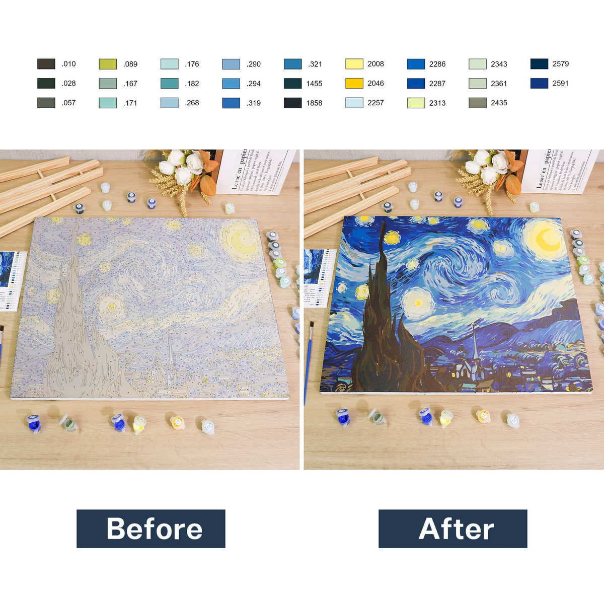 Awesocrafts - Kit di pittura con numeri, motivo: San Francisco Golden Gate Bridge per adulti e bambini, 40,6 x 50,8 cm, incorniciato o no (ponte, incorniciato