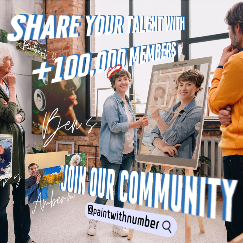 Invitation to join Paint with Number Community with +100,000 members worldwide