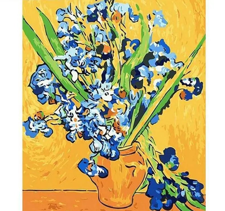 Painting Of Flowers In A Vase Paint By Numbers Kit