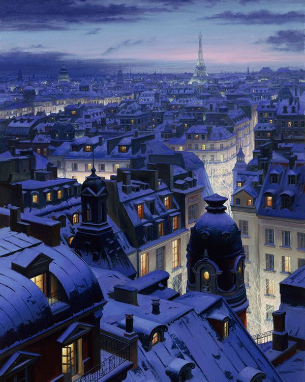 Paris Roofs Paint By Numbers Kit