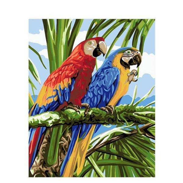 Parrots Paint By Numbers Kit