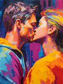 Passionate Kiss Paint By Numbers Kit