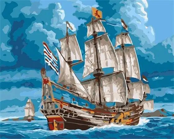 Pirates Ship Paint By Numbers Kit