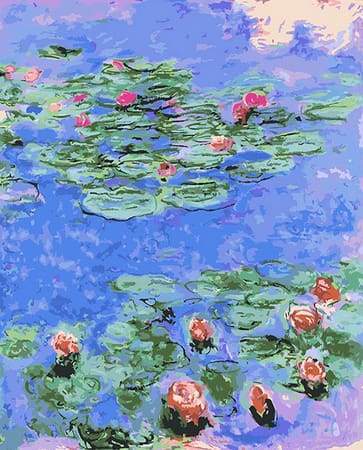 Pond Water Lilies Paint By Numbers Kit