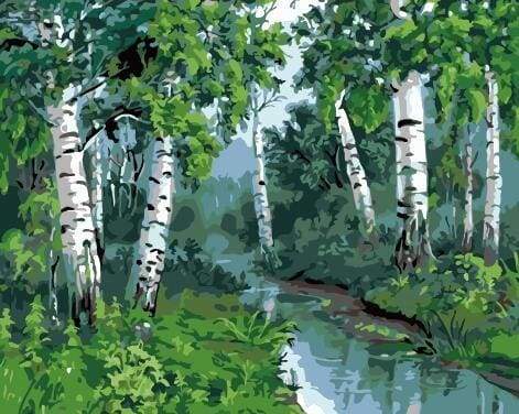 Poplars Paint By Numbers Kit