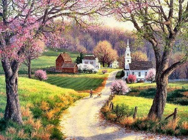 Quiet Garden Path Paint By Numbers Kit