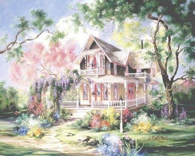 Romantic home Paint By Numbers Kit