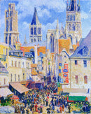 Rue de l'Epicerie, Rouen - Camille Pissarro Paint By Numbers Kit