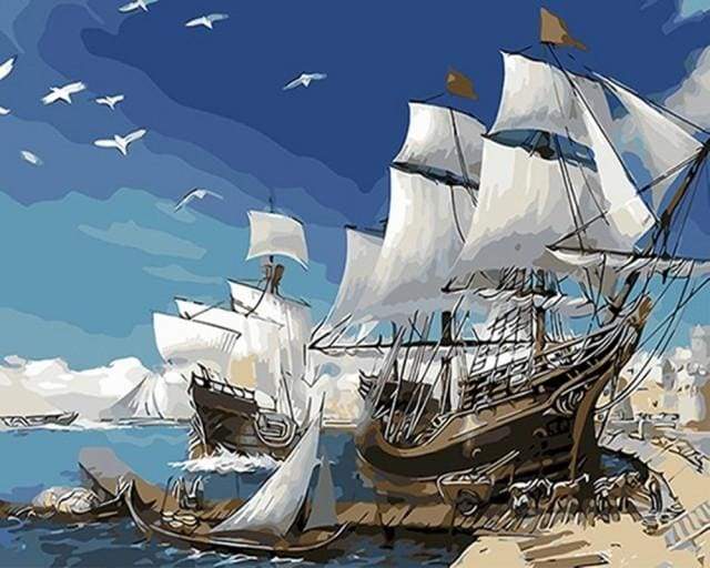 Sailing ships Paint By Numbers Kit