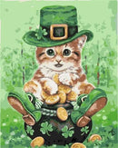 Saint Patrick Cat Paint By Numbers Kit