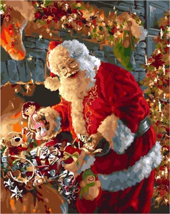 Smiling Santa Claus Paint By Numbers Kit