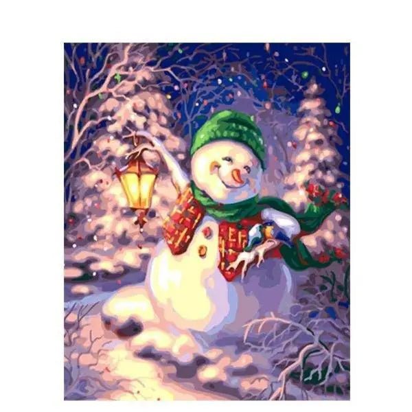 Snowman Happy Paint By Numbers Kit