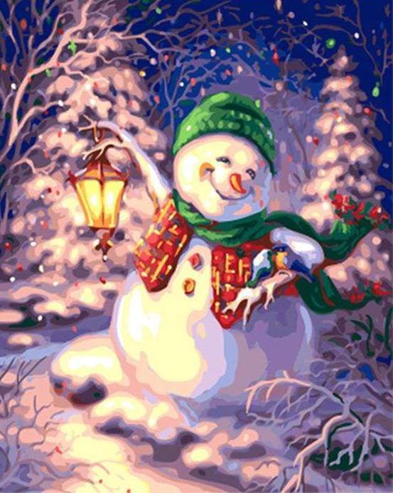 Snowman Paint By Numbers Kit