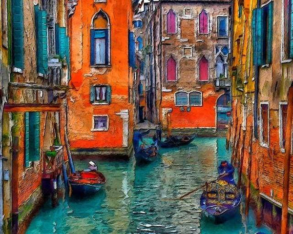 Somewhere in Beautiful Venice Paint By Numbers Kit