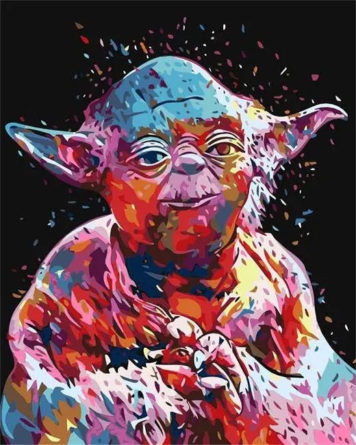 Star Wars Master Yoda Paint By Numbers Kit