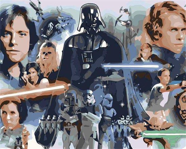 Star Wars Paint By Numbers Kit