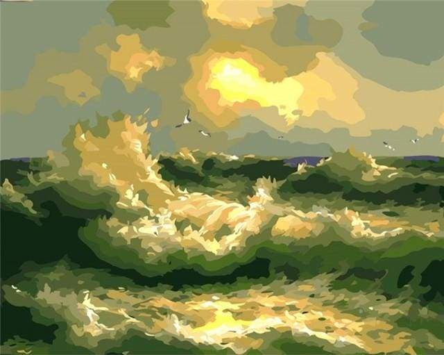 Stormy Sea Paint By Numbers Kit