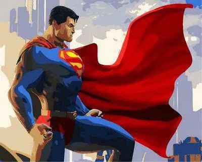 Superman Paint By Numbers Kit