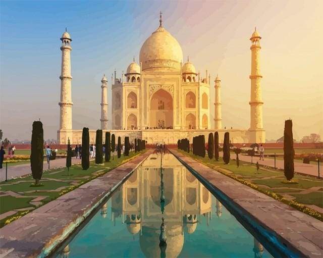Taj Mahal Paint By Numbers Kit