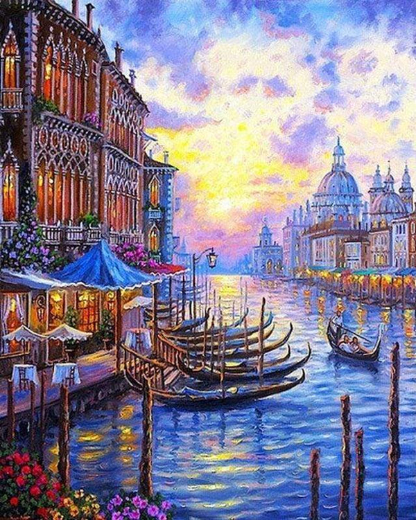 The Grand Canal of Venice Paint By Numbers Kit