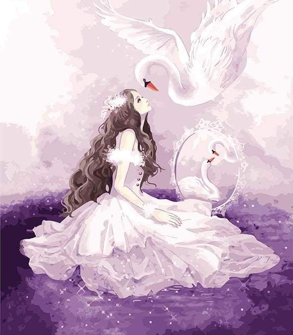 The Princess and the Swan Paint By Numbers Kit
