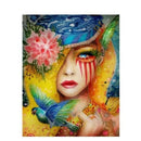 The Woman With Birds Paint By Numbers Kit