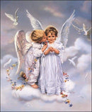 Two Angels and Doves Paint By Numbers Kit