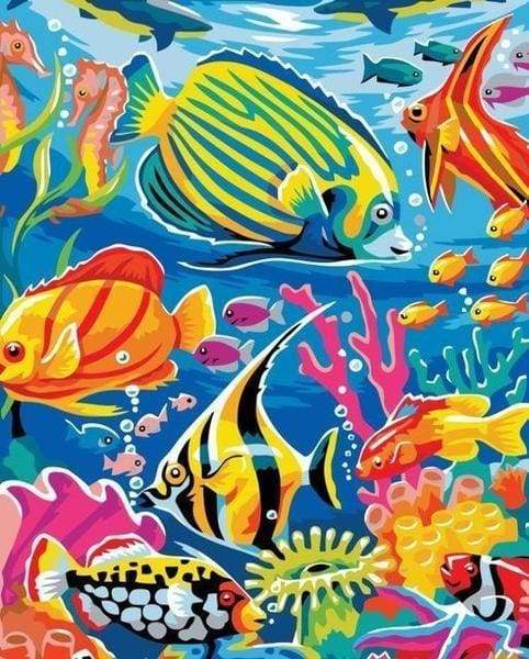 Underwater World Paint By Numbers Kit