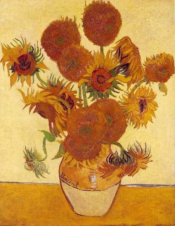 Van Gogh Orange Sunflowers Paint By Numbers Kit