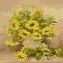 Vase of yellow sunflowers Paint By Numbers Kit