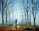 Walking in the rain landscape Paint By Numbers Kit