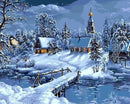 Winter landscape Paint By Numbers Kit