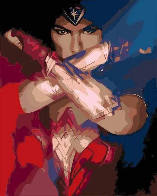 Wonder Woman Paint By Numbers Kit