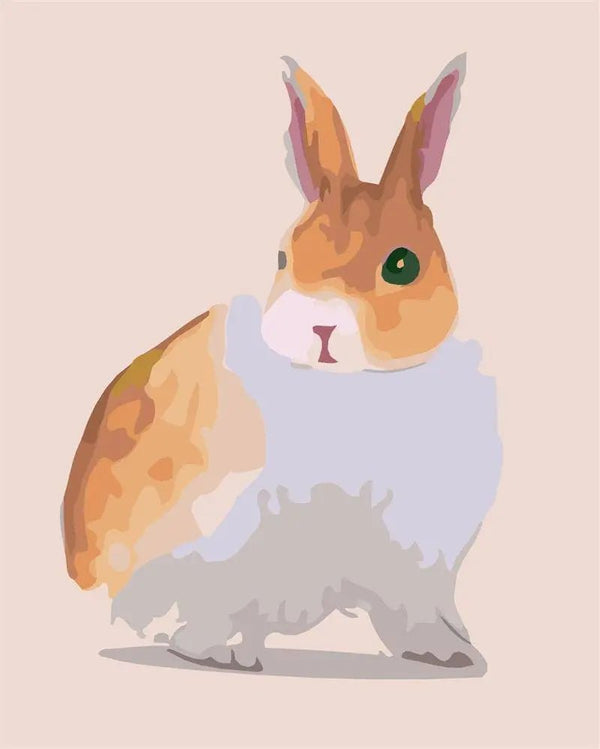 Worried Rabbit Paint By Numbers Kit