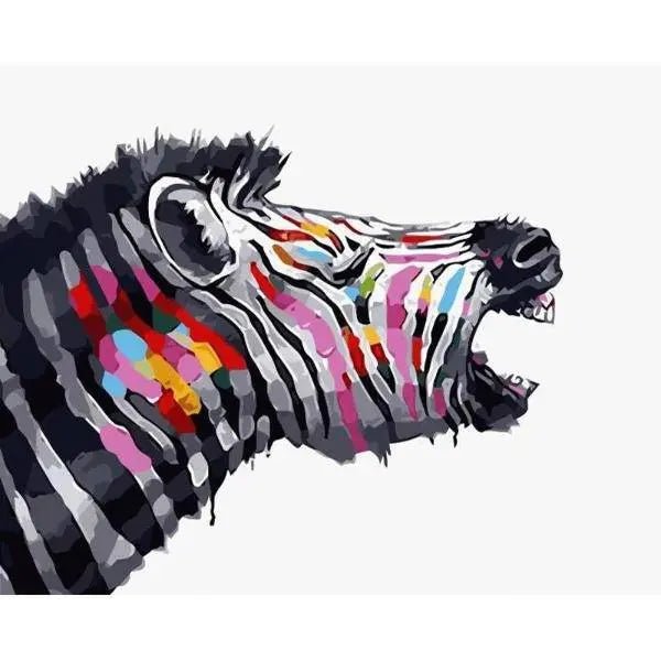 Zebra Animals Paint Paint By Numbers Kit